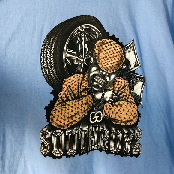 BNK SOUTHBOYZ Band Rap Oversized Graphic T Shirt Size XL - Picture 2 of 5